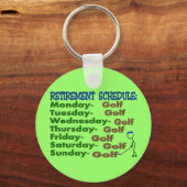 Pensioenregeling GOLFER Sleutelhanger (Voorkant)