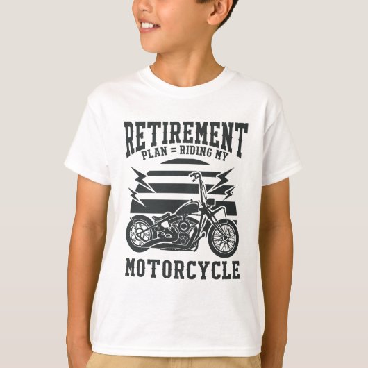 Pensioenregeling Mijn motorfiets T-shirt (Voorkant)
