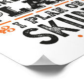 Pensioenregeling Skiing Gift Funny Poster (Hoek)