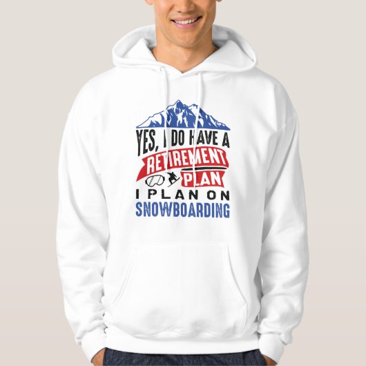 Pensioenregeling Snowboarding Hoodie (Voorkant)