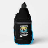 Pensioenregeling: Surfen & Zonsondergangen Sling Bag (Voorkant)