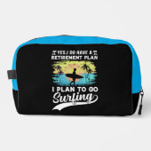 Pensioenregeling: Surfen & Zonsondergangen Toilettasje (Voorkant)