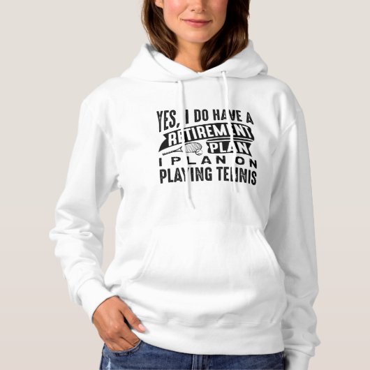 Pensioenregeling Tennis Hoodie (Voorkant)