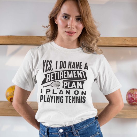 Pensioenregeling Tennis T-shirt