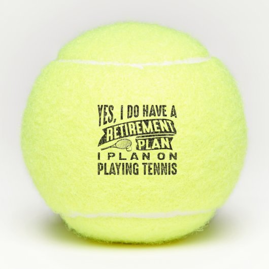 Pensioenregeling Tennis Tennisballen (Voorkant)