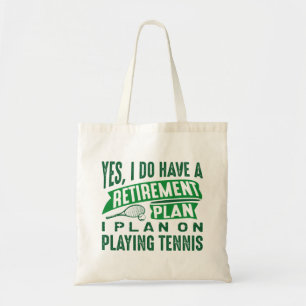 Pensioenregeling Tennis Tote Bag