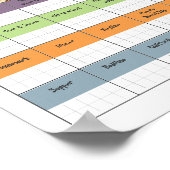 PensioenREGELING/TIMETABLE Personalized Poster (Hoek)