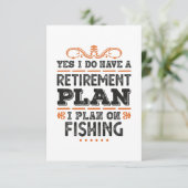 Pensioenregeling Vist Gift Funny Kaart (Staand voorkant)