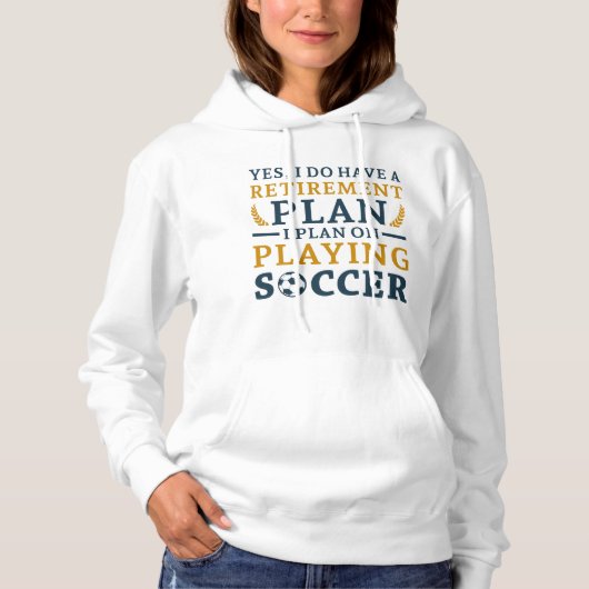 Pensioenregeling Voetbal Hoodie (Voorkant)
