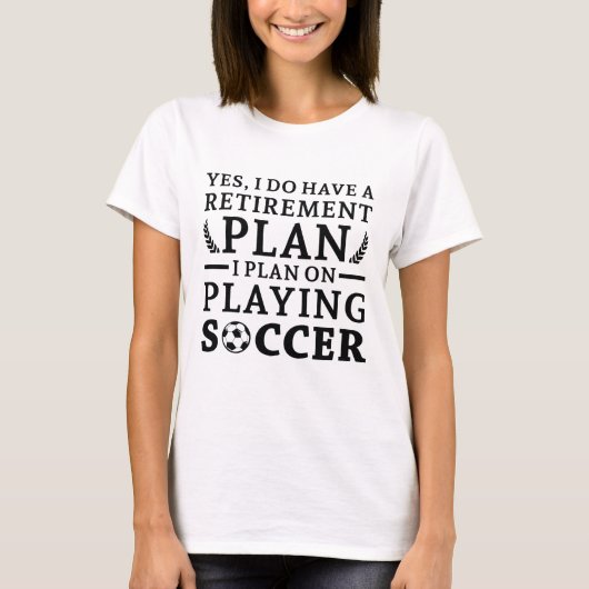 Pensioenregeling Voetbal T-shirt (Voorkant)