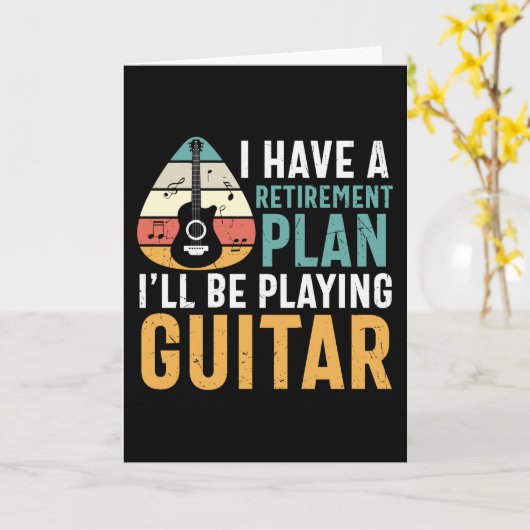 Pensioenregeling voor gitaren kaart (Gele Bloem)