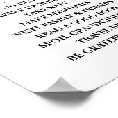 Pensioenregels - omarm de vreugde van een nieuw ho poster (Hoek)