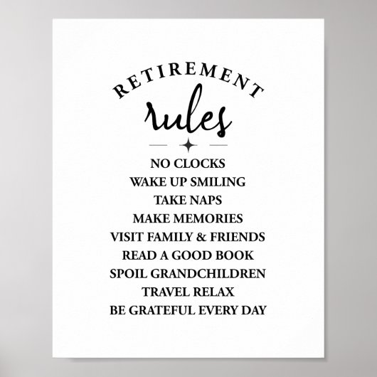 Pensioenregels - omarm de vreugde van een nieuw ho poster (Voorkant)