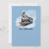 Pensioenreis Rolling naar Trein Next Station Kaart (Achterkant)