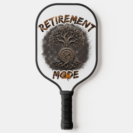 Pensioenstemming op pickleball paddle (Voorkant)