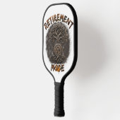 Pensioenstemming op pickleball paddle (Links)