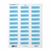 Pensioenstreek retouradreslabel etiket (Full Sheet)