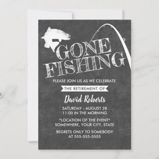 Pensioentoon Vist Rustisch alkbord Kaart (Voorkant)