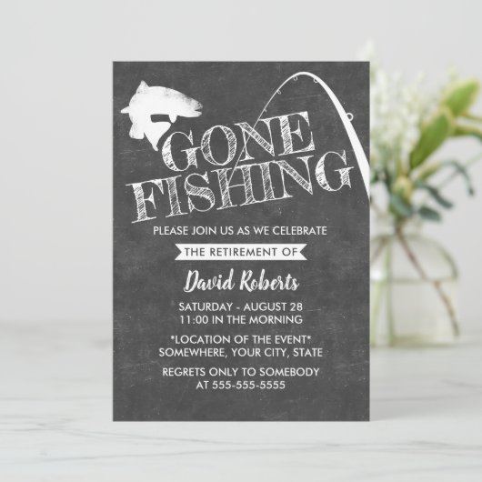 Pensioentoon Vist Rustisch alkbord Kaart (Staand voorkant)