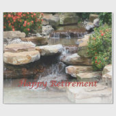 Pensioentuinpapier voor watervalcascade cadeaupapier (Vlak)