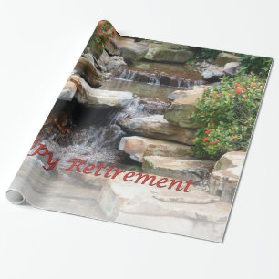 Pensioentuinpapier voor watervalcascade cadeaupapier