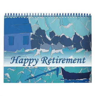 Pensioenuitkering 2016 Art Blue BoatTwo Page Kalender