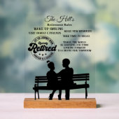 Pensioenuitkering Acryl Bord (Neutraal)