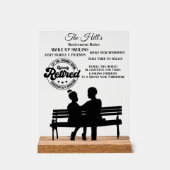 Pensioenuitkering Acryl Bord (Voorkant)