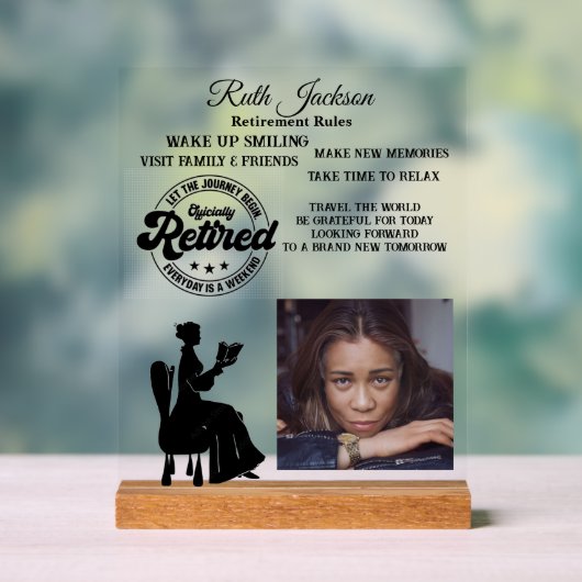 Pensioenuitkering Acryl Bord (Neutraal)