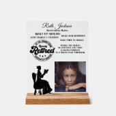 Pensioenuitkering Acryl Bord (Voorkant)