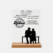 Pensioenuitkering Acryl Bord (Voorkant)