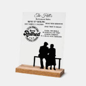 Pensioenuitkering Acryl Bord (Hoek)