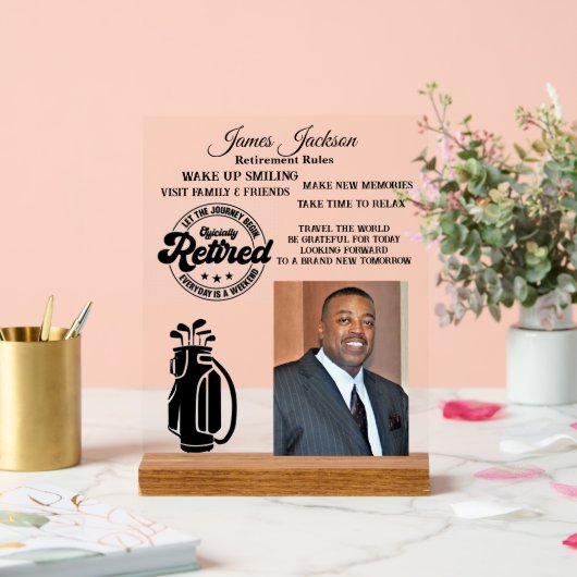 Pensioenuitkering Acryl Bord (Huwelijk)