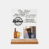 Pensioenuitkering Acryl Bord (Voorkant)