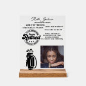 Pensioenuitkering Acryl Bord (Voorkant)