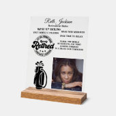 Pensioenuitkering Acryl Bord (Hoek)