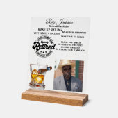 Pensioenuitkering Acryl Bord (Hoek)