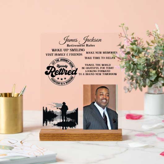 Pensioenuitkering Acryl Bord (Huwelijk)