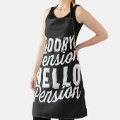 Pensioenuitkering, afscheid Hallo Pensioen Schort (Insitu)