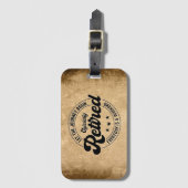 Pensioenuitkering Bagagelabel (Voorkant (verticaal))