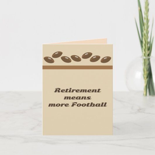 Pensioenuitkering betekent meer Football kaart (Voorkant)