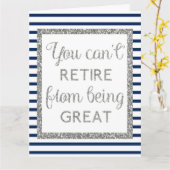 Pensioenuitkering blauw en zilver kaart (Gele Bloem)