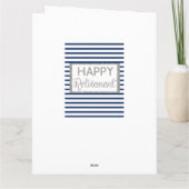 Pensioenuitkering blauw en zilver kaart (Achterkant)