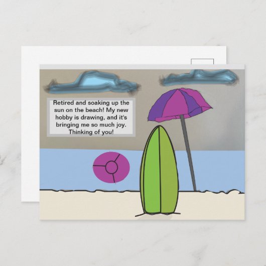 Pensioenuitkering Briefkaart (Voorkant / Achterkant)