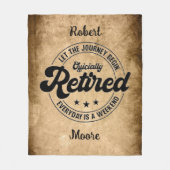 Pensioenuitkering Fleece Deken (Voorkant)