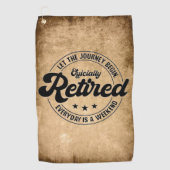 Pensioenuitkering Golfhanddoek (Voorkant)