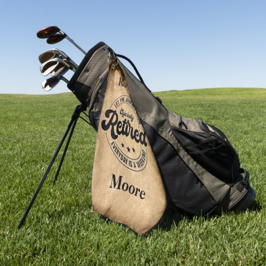 Pensioenuitkering Golfhanddoek (Groen)