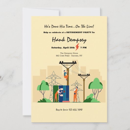 Pensioenuitkering lijnarbeiders kaart (Voorkant)