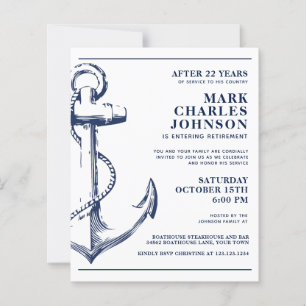 Pensioenuitkering Nautical Anchor Navy