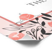 Pensioenuitkering per jaar Roos Gold Blush Pink Fl Perfect Poster (Hoek)